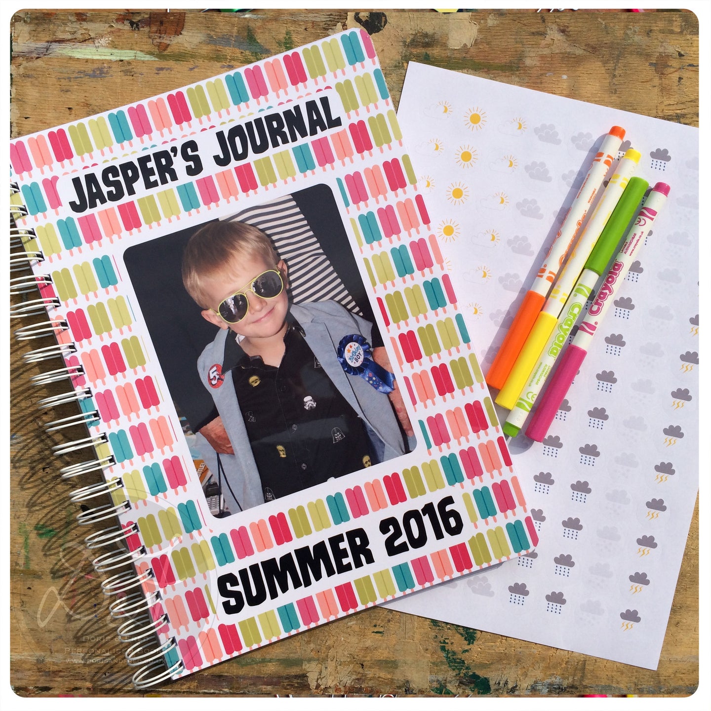 Kids Personalised Scrapbook/Journal